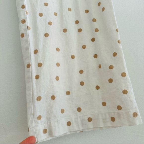Revolve LPA Linen Polka Dot Cropped Pants Sz M - Picture 6 of 12